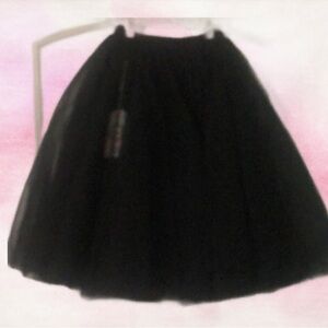 Black tutu chiffon skirt